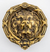 MASSIVE NEOCLASSICAL BRASS DOO
