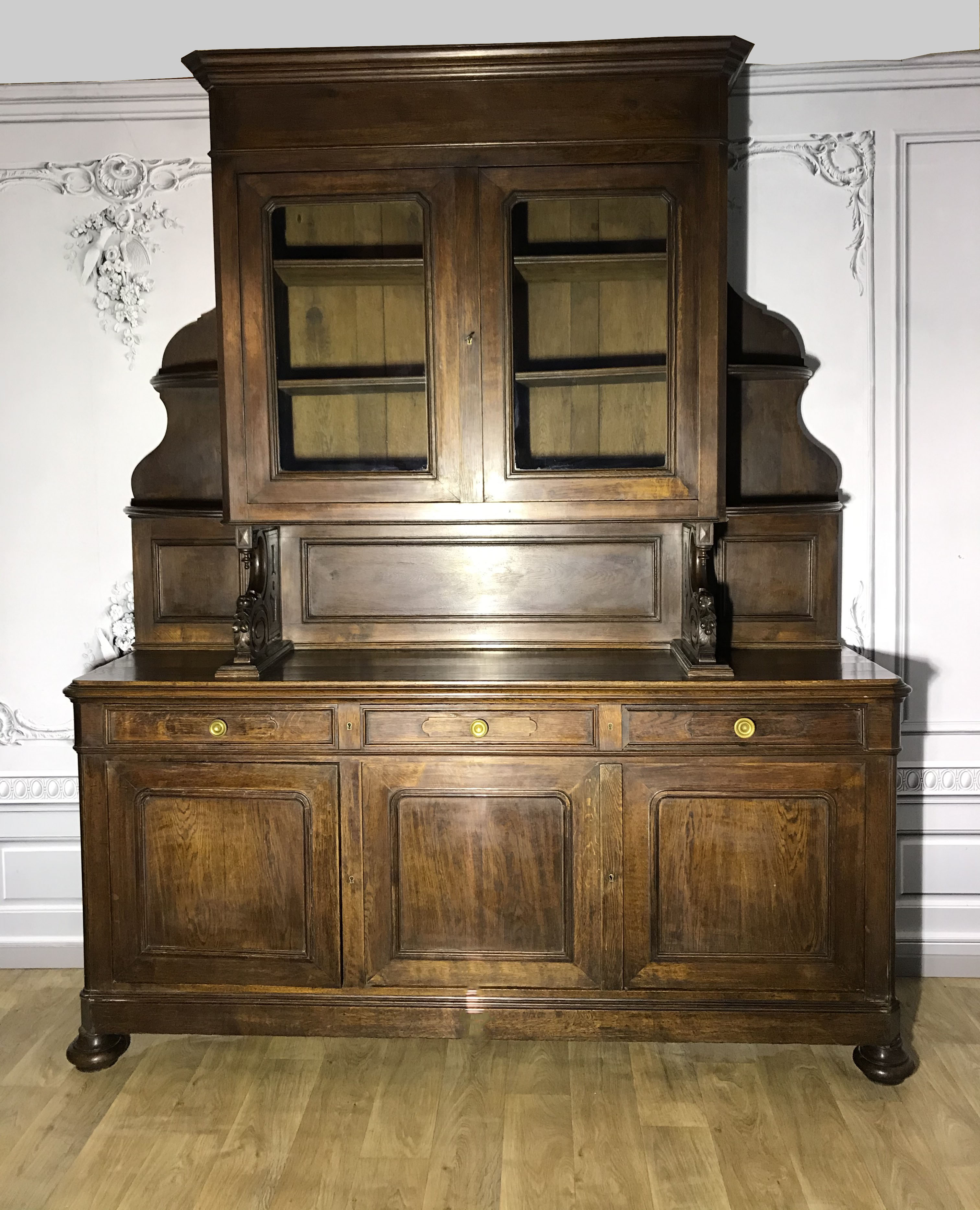 MASSIVE PROVINCIAL OAK BUFFET