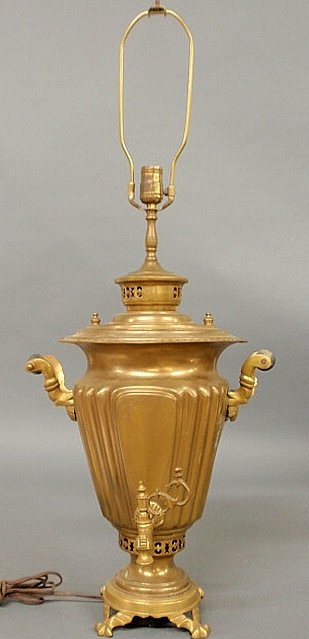 Massive Russian brass samovar