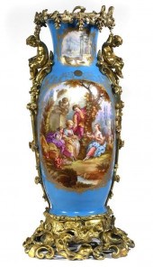 MASSIVE SEVRES PORCELAIN ORMOL