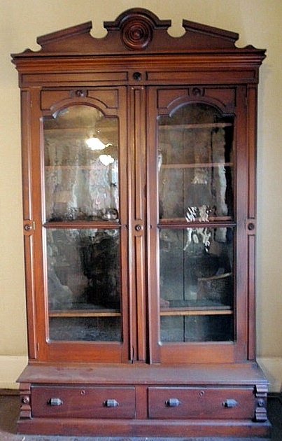 Massive Victorian carved walnut