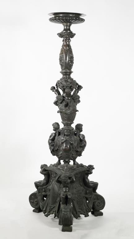 MASSIVE VINTAGE BRONZE FIGURAL