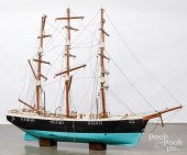 MASSIVE WOODEN THREE MASTED SA