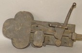MASSIVE WROUGHT IRON PLATE MOU