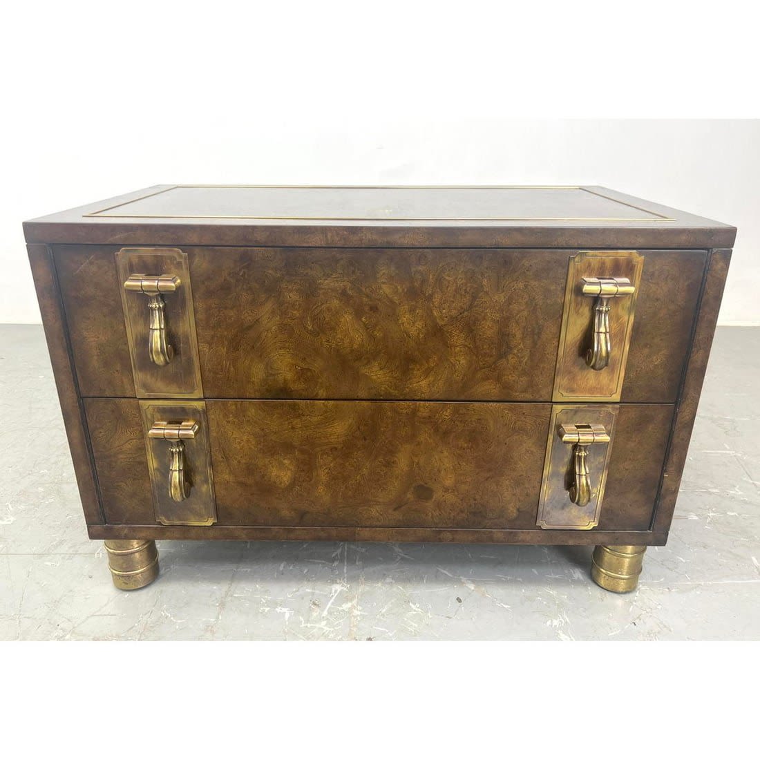 Mastercraft Burl Elm Two Drawer