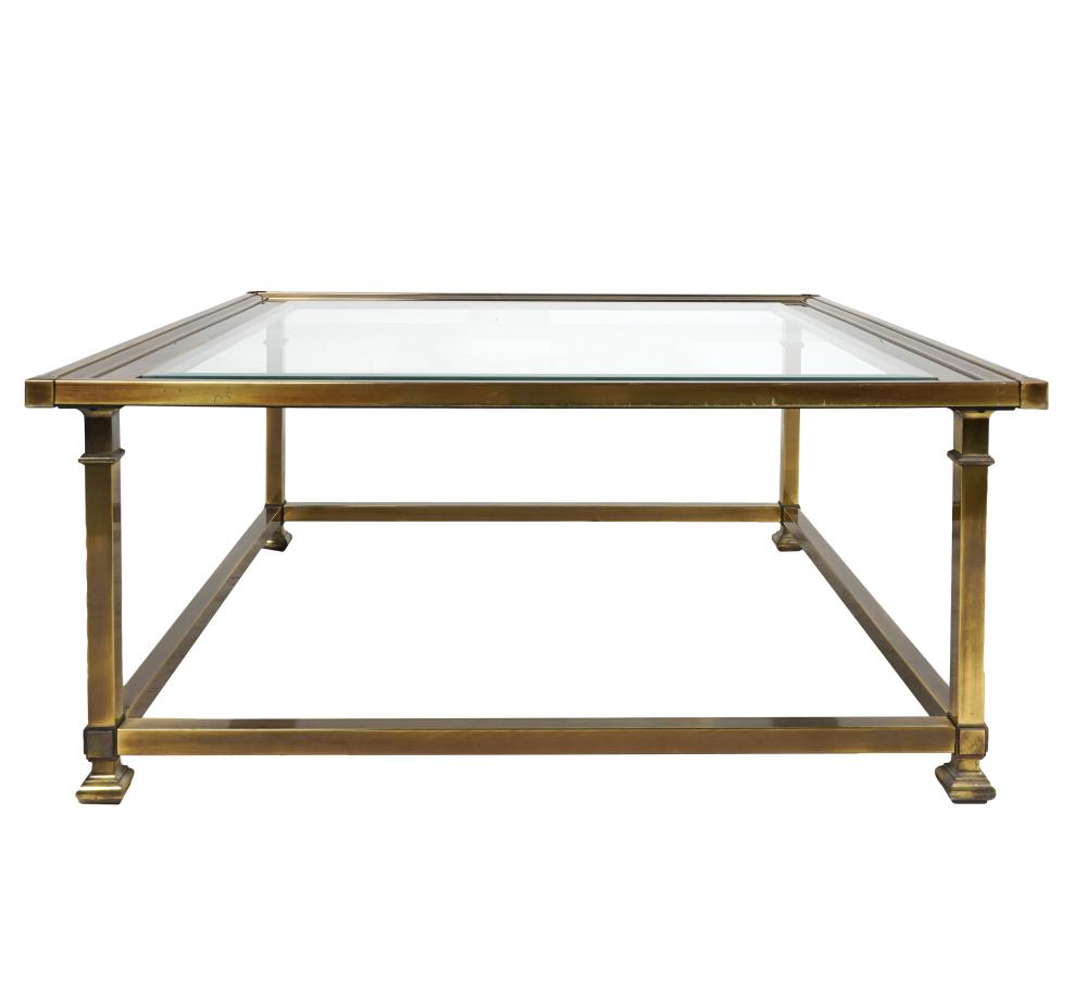 MASTERCRAFT-STYLE BRASS & GLASS