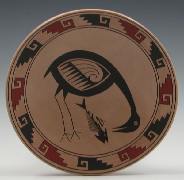Mata Ortiz Bird & Fish Effigy Plate
