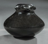 MATA ORTIZ BLACK POTTERY EFFIG