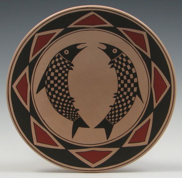 Mata Ortiz Double Fish Effigy Plate
