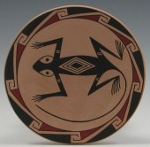 Mata Ortiz Lizard Effigy Plate