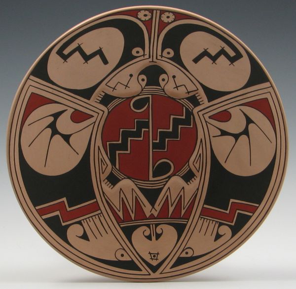 Mata Ortiz Turtle Effigy Plate by