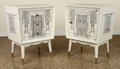 MATCHED PAIR FORNASETTI STYLE