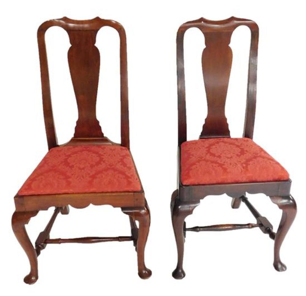 MATCHED PAIR OF AMERICAN QUEEN ANNE