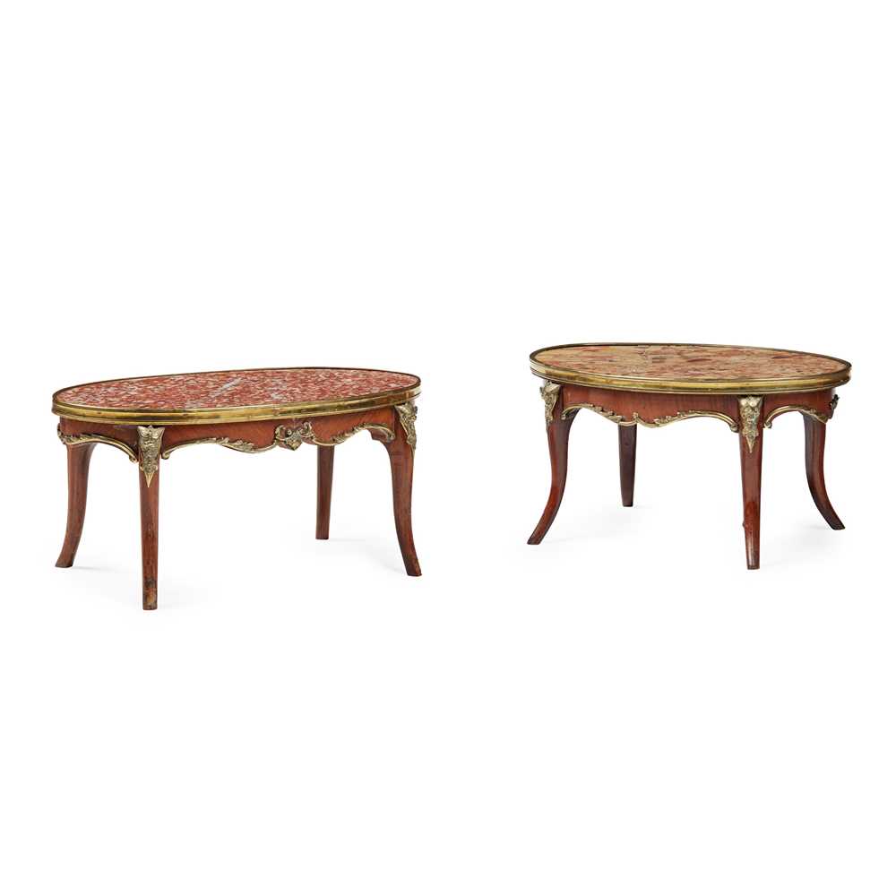 MATCHED PAIR OF FRENCH MAHOGANY