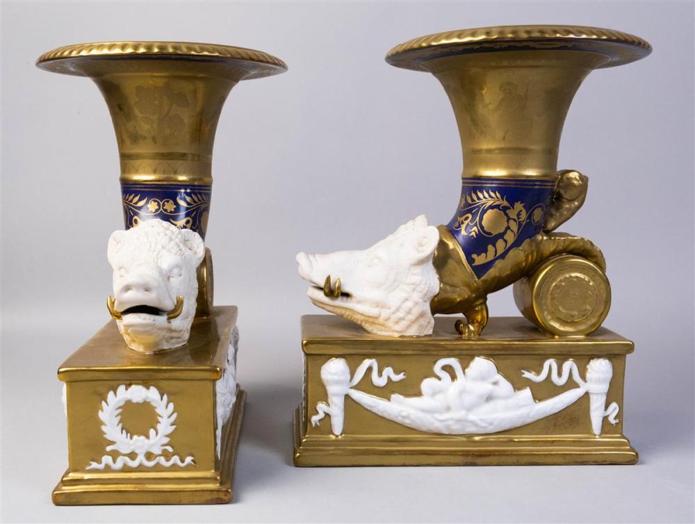 MATCHED PAIR OF FRENCH PORCELAIN