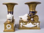 MATCHED PAIR OF FRENCH PORCELA