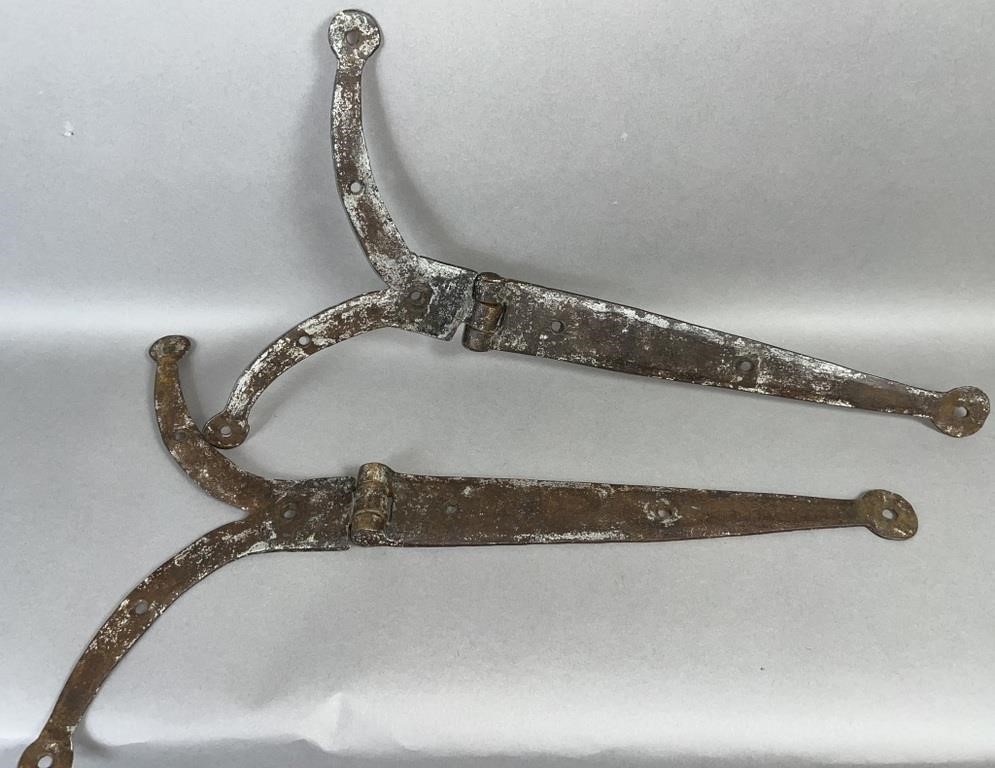 MATCHED PAIR OF HAND WROUGHT