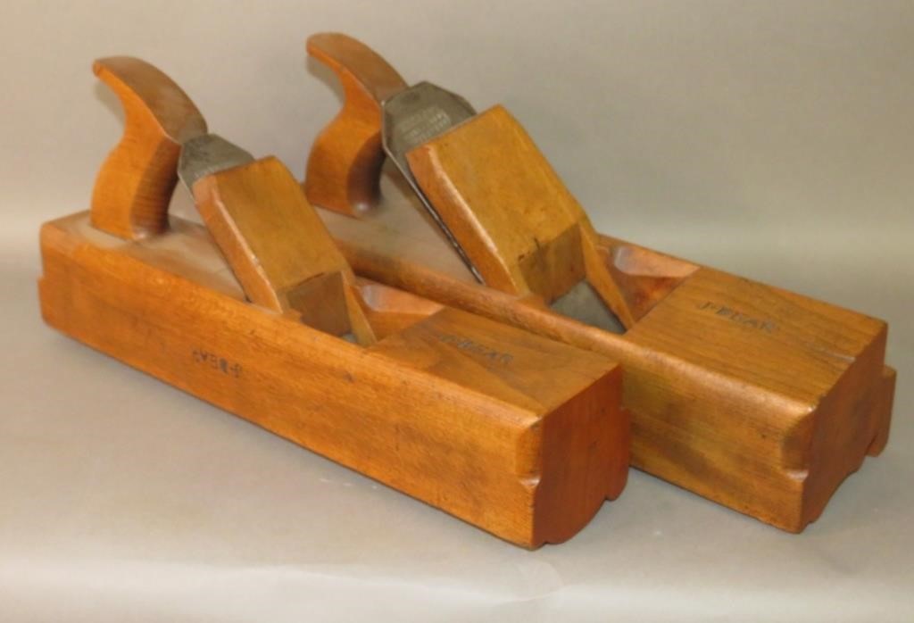 MATCHED PAIR OF "I. SCHAUER" WOODEN