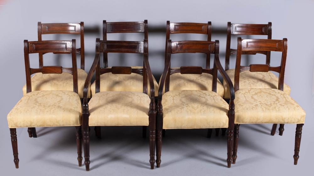 MATCHED SET OF EIGHT REGENCY