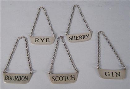 Matched set of five American