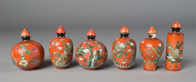 Matched Set Of Six Porcelain