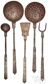 MATCHING SET OF WROUGHT IRON K