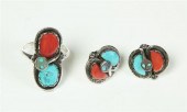 MATCHING ZUNI RING AND EARRING