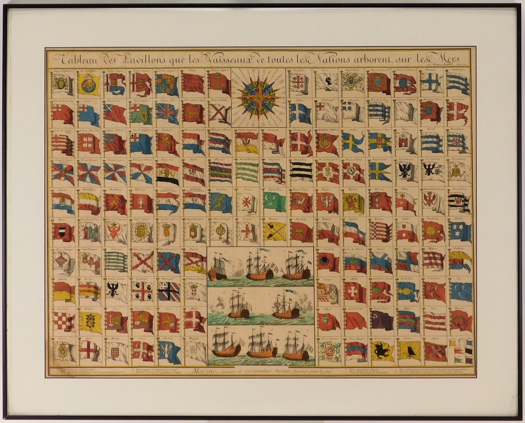 MATHAUS SEUTTER MARITIME FLAG CHART