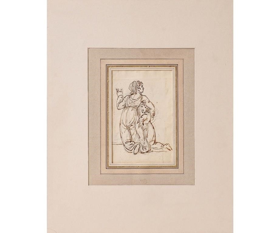 Mather Brown (1761-1931, MA) matted