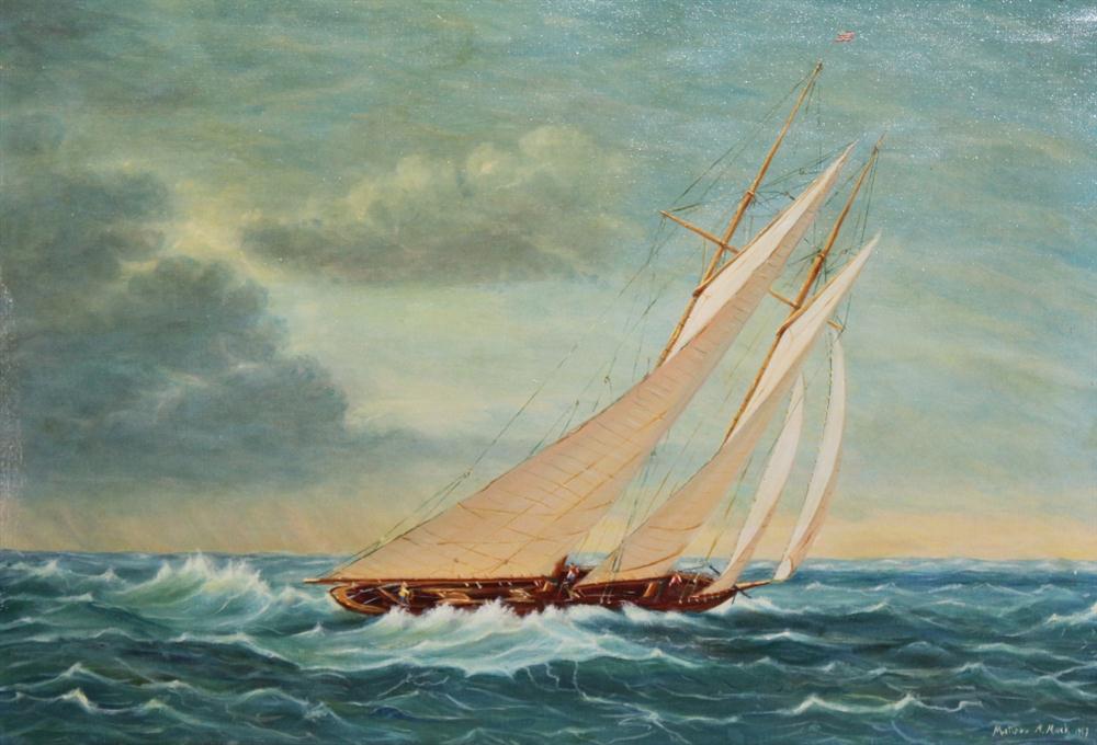 MATHEW M. MACK CARGO SCHOONER UNDER