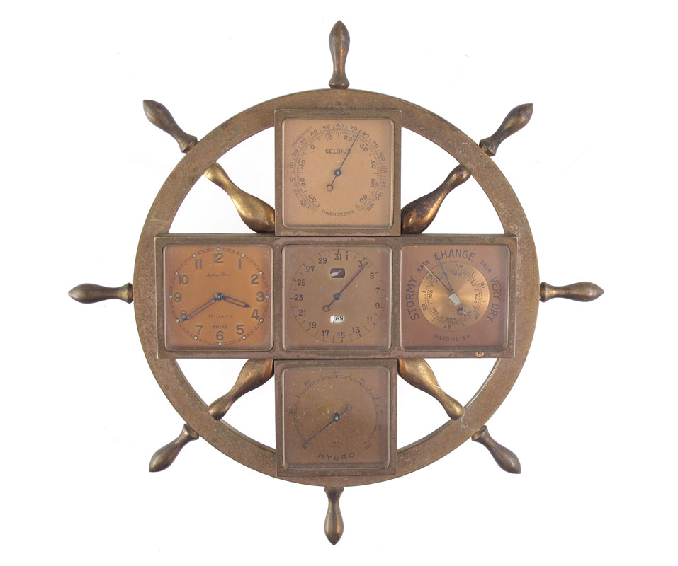 MATHEY-TISSOT SHIPS WHEEL CLOCK /