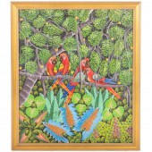 MATHIEU FRANTZ. PARROTS, OIL (