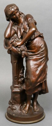 MATHURIN MOREAU BRONZE SCULPTU