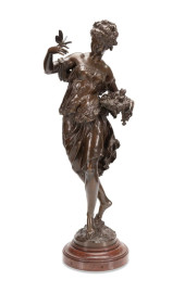 MATHURIN MOREAU BRONZE WOMAN W