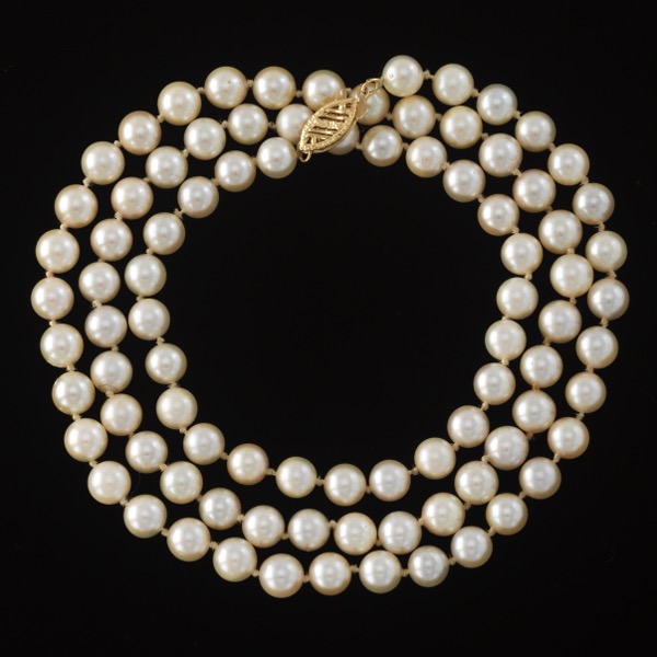 MATINEE 6 MM PEARL NECKLACE WITH