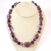 MATINEE LENGTH AMETHYST BEAD N