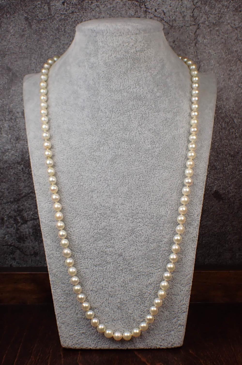 MATINEE LENGTH PEARL AND GOLD
