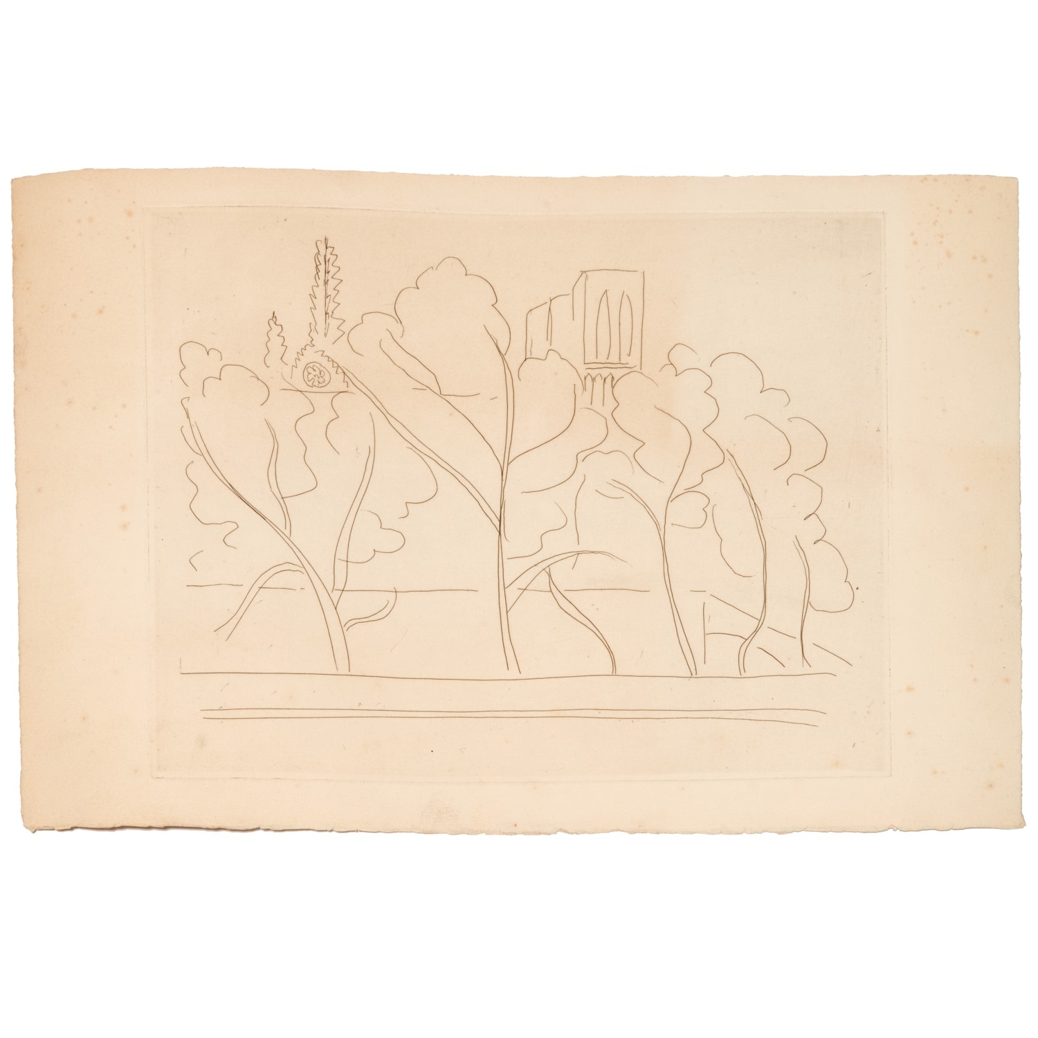 MATISSE, RARE VARIANT ETCHING Henri