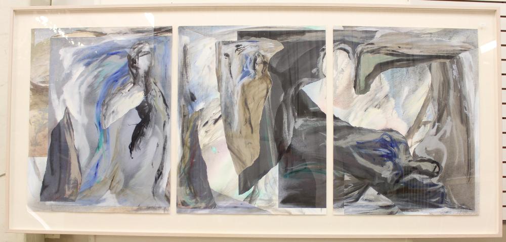 MATT TIMO TRIPTYCH MIXED MEDIA