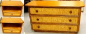 Maugrion rattan three drawer c