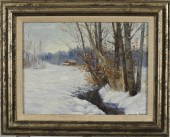 MAURICE BRAUN OIL, WINTER LAND