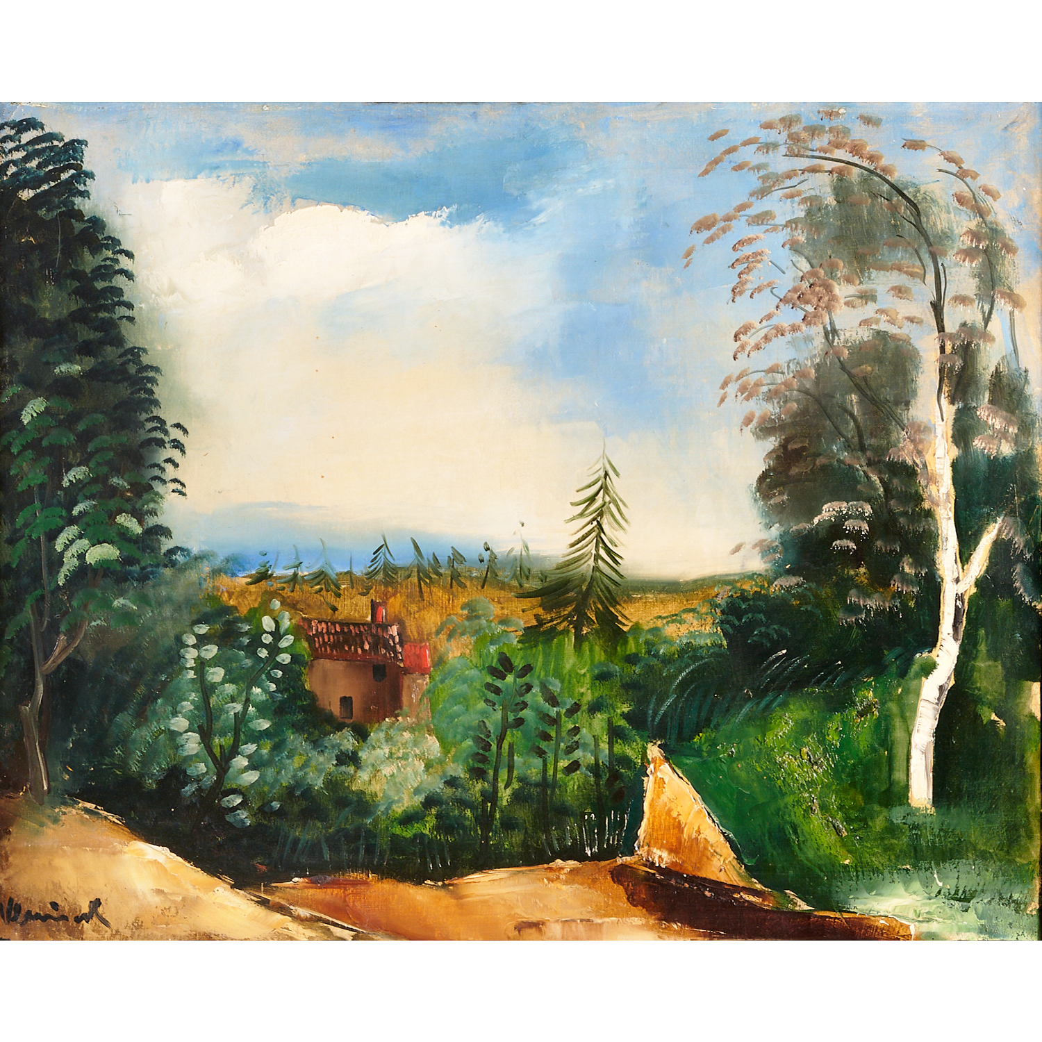 MAURICE DE VLAMINCK, PAINTING, EX