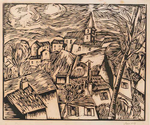 MAURICE DE VLAMNICK WOODCUT