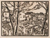 MAURICE DE VLAMNICK WOODCUT MA