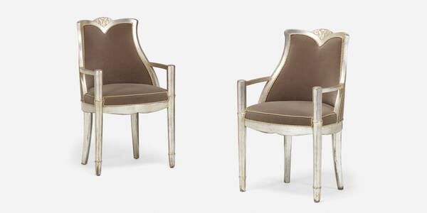 Maurice Dufrêne. Art Deco armchairs