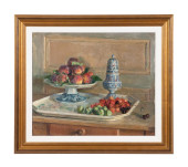 MAURICE LOBRE STILL LIFE WITH