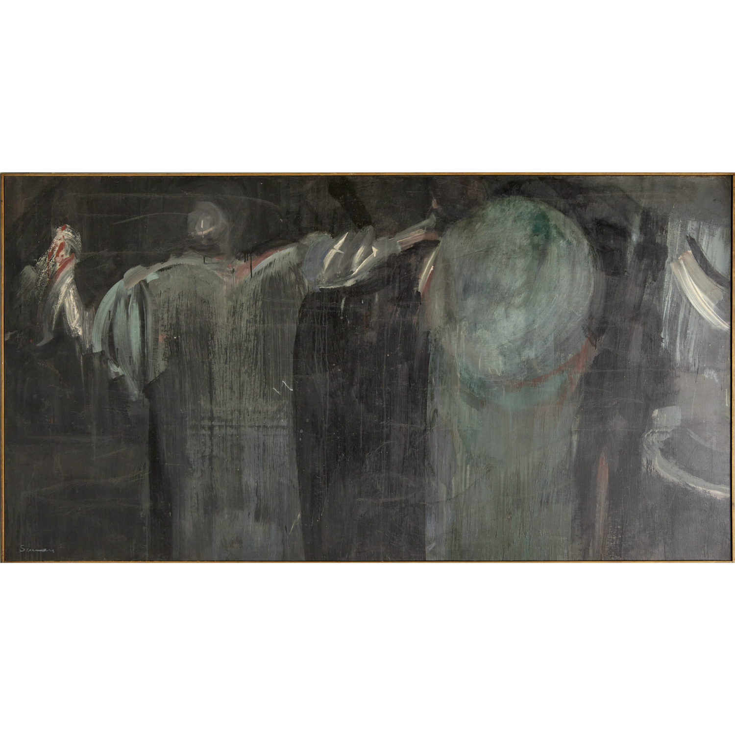 MAURICE SIEVAN, OIL ON CANVAS, 1962