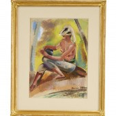 MAURICE STERNE, GOUACHE ON PAP