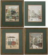 MAURICE UTRILLO, FOUR LITHOGRA