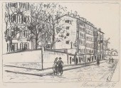 MAURICE UTRILLO LITHOGRAPH STR